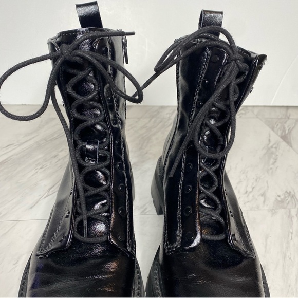 Dolce Vita Ranier Black Lace Up Combat Boot 9 - Picture 10 of 15
